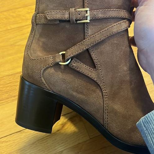 Rag and Bone New  Brown Hazel Buckle Boots Size 7.5