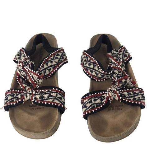 Ulla Johnson  ABRIL SLIDES TRIBAL SANDALS WOMENS SIZE 5 RETAIL $365 HANDWOVEN