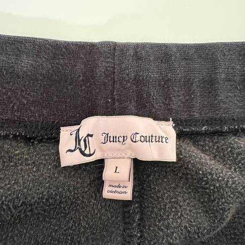 Juicy Couture Y2K Black Velour Jogger Track Pants Size L