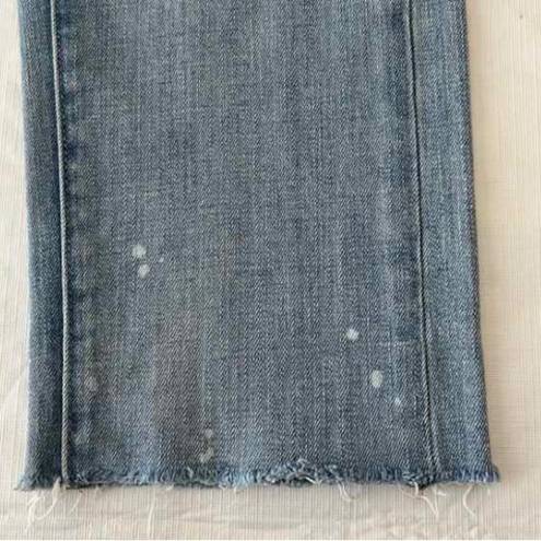 Pilcro and the Letterpress  Hyphen Cropped Raw Hem Distressed Jeans‎