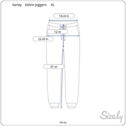 Varley  Kelvin Waffle Knit Jogger Tan White Stripe Side Drawstring Waist XL