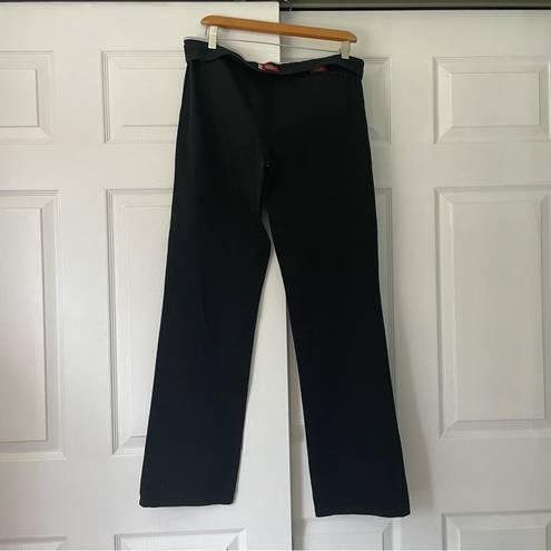 Dickies  Foldover Lined Black Wide Leg Pants