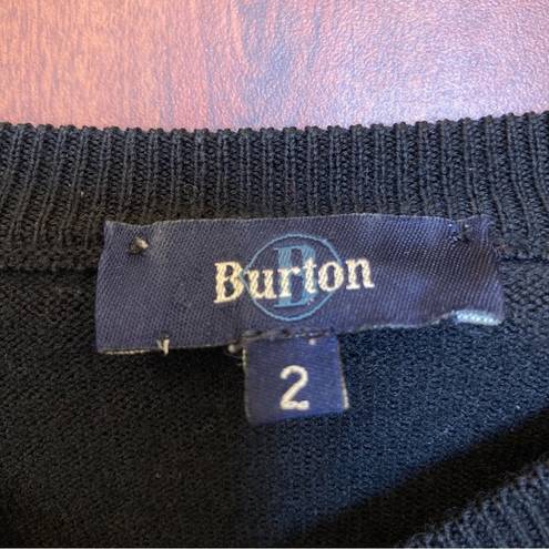 Burton  Merino Wool Pullover Sweater Black Size 2 Small