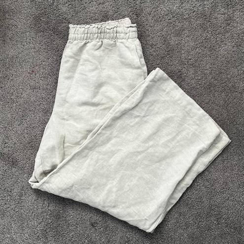 H&M Beige Linen Pants