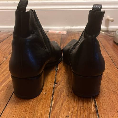 Marc Fisher  | Black Pointed Heeled Booties Chunky Heel Women’s Size 11M