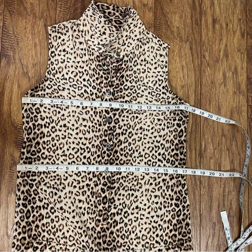 Equipment  Lucida Sleeveless Leopard Print Silk Dress in Natural Multi size xs