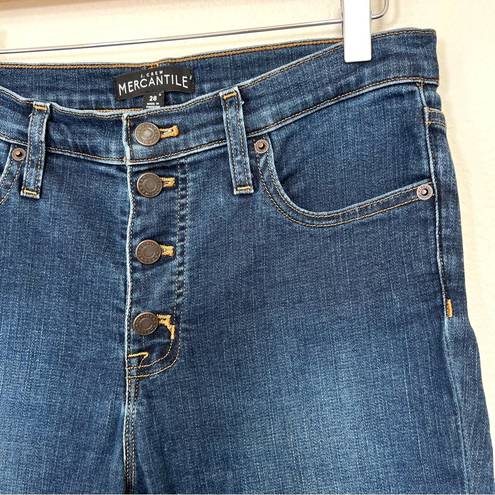 J.Crew  Mercantile High Rise Button Fly Skinny Jeans Size 28