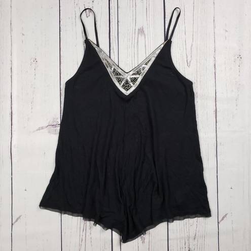 Candie's NWT  Black Embellished Cami Tank Top Women's Size XS