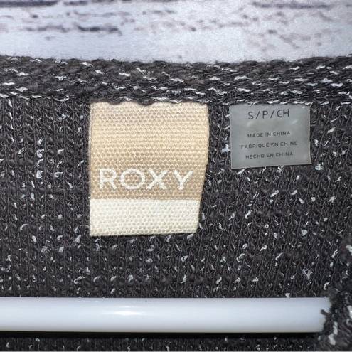 Roxy  Black/Gray High Low Hooded Lightweight Sweatshirt Size Small