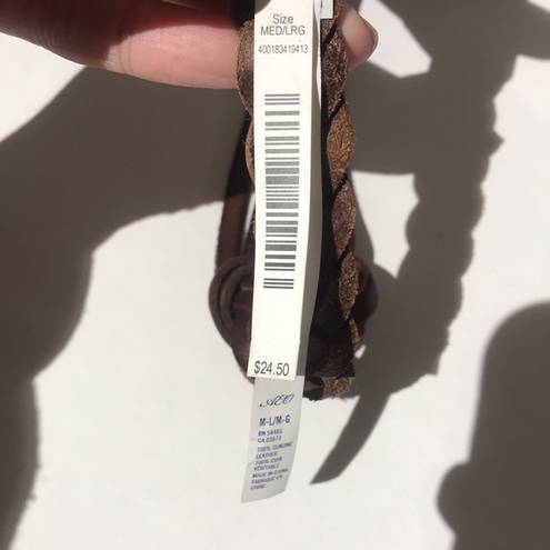 American Eagle  Outfitters womens belt brown genuine leather medium/large NEW