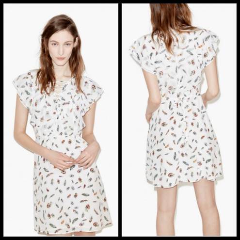 The Kooples 💕💕 Feather Print Silk Dress (Large)