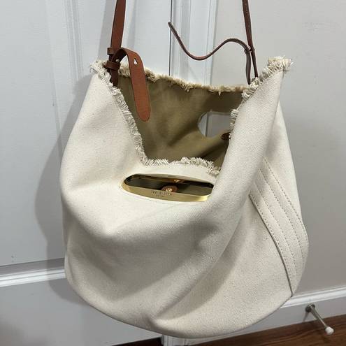 Rag and Bone FLAWED  Off White Belize Canvas Tote Bag $495