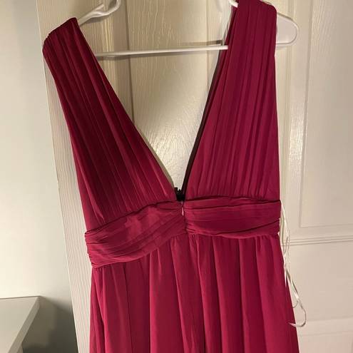 Lulus Sweet Sophistication Maxi Dress in Fuchsia