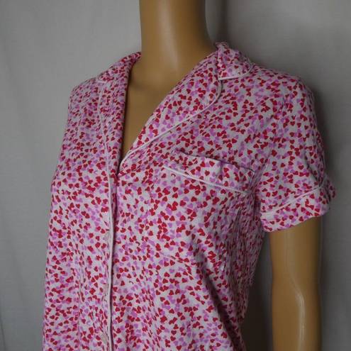 Kate Spade  Confetti Heart Pajama Shirt Button Up