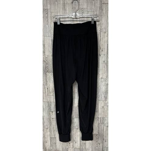 Lululemon  Sun Setter Jogger Black Flowy Jogger Pants • size 6