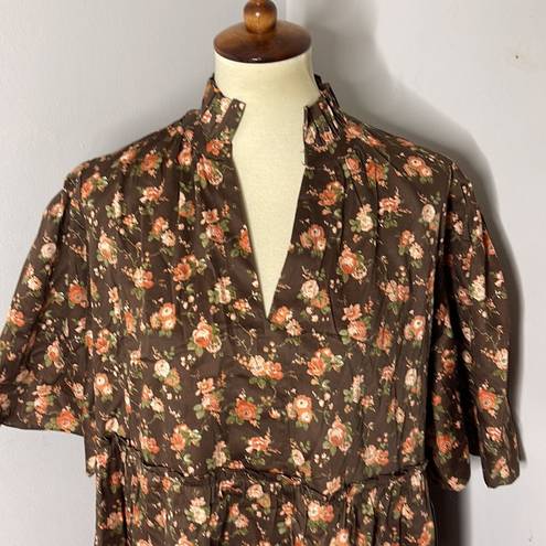 Tuckernuck  Crawford Dress Floral Rosewood Chintz Oversize Flutter Sleeve NWT 3XL