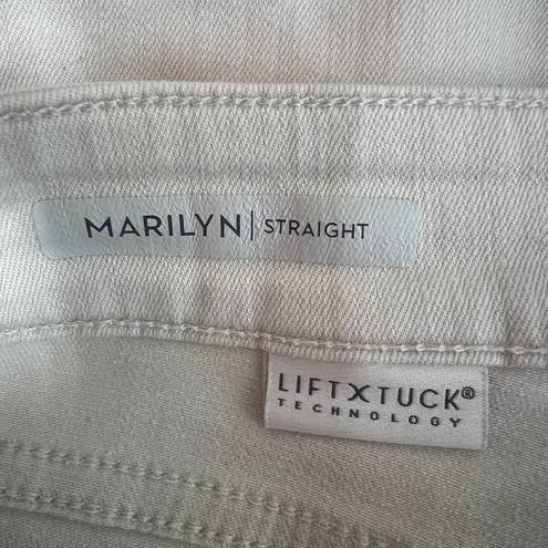 NYDJ  Marylin Straight Lift Tuck Technology 5-Pocket Beige Women's Jeans Size 6