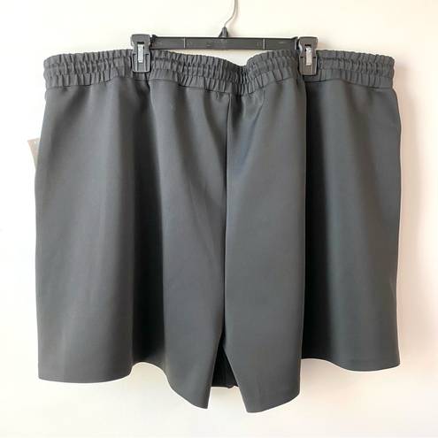 Good American  Scuba Drawstring Shorts Black 8 equals 5X