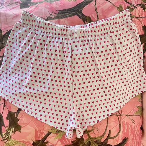 Roller Rabbit heart print pajama shorts