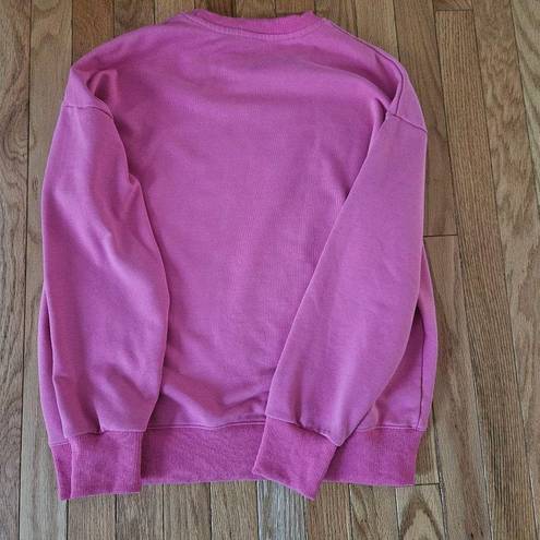 Nirvana sweatshirt, hot pink size S