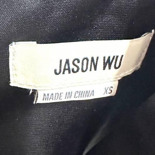 Jason Wu NWT  Womens XS Black Corset Bustier Zip Back Casual Satin Tank Top