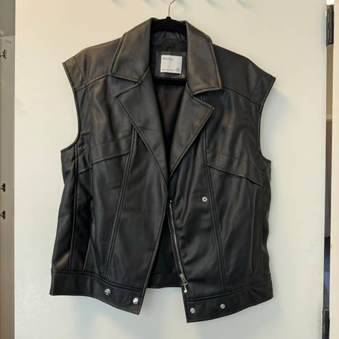 Bershka Faux Leather Vest