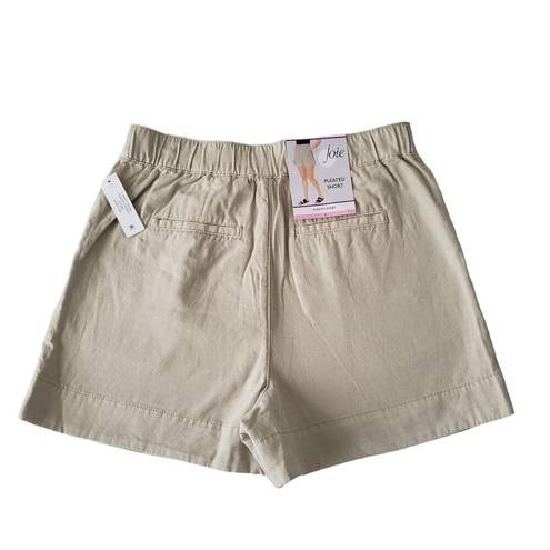 Joie  Shorts Womens Small NWT Beige Linen Blend Pleated High Waisted Summer