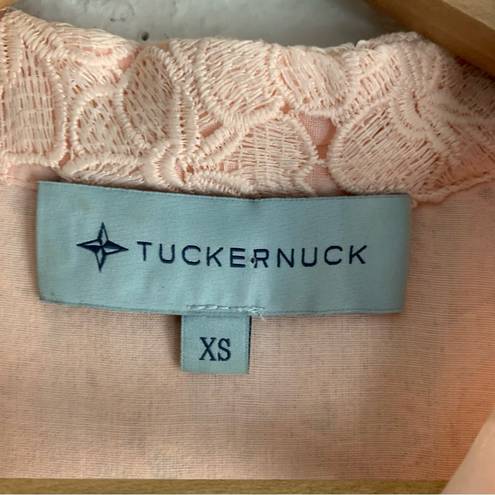 Tuckernuck  Helena Eyelet Lace Blouse Orchid Pink Sz XS