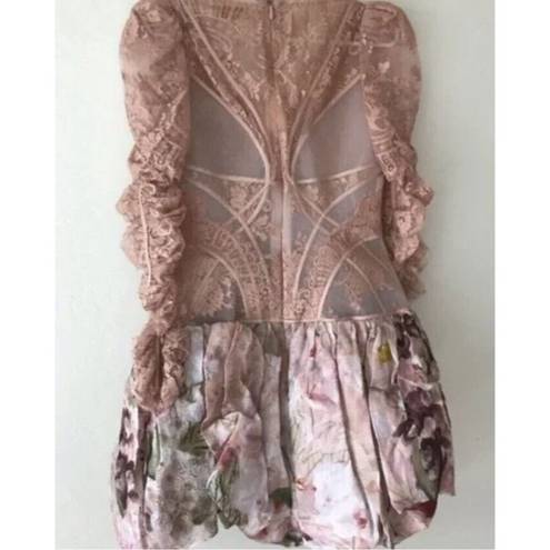 Zimmermann Nwot  Dancer Lace Top Dress Size Au1