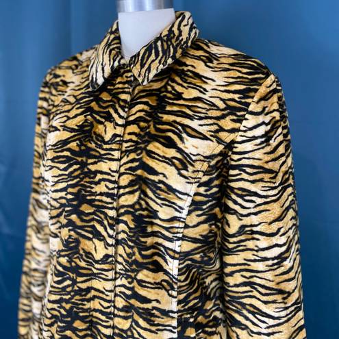 Guess Vintage 90s  Plush Tiger Coat