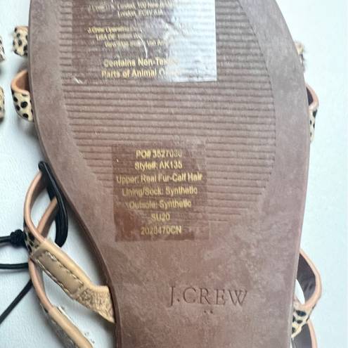 J.Crew  Women’s Double Strapped Animal Print Low Heel Comfortable Sandals Sz 8