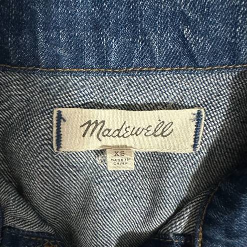 Madewell  The Jean Denim Medium Wash Jacket Sz XS