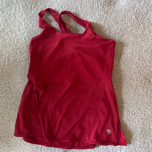 Mountain Hardwear Mountain Hardware Red Athletic Racerback Tank top