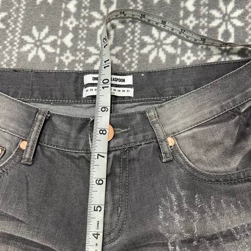 One Teaspoon OnexOneteaspoon Awesome Baggy Gray Ripped Jeans Size 25