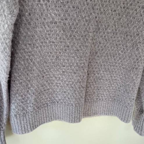 Everlane The Alpaca Merino Wool Blend Relaxed Knit Crewneck Sweater Pearl Grey