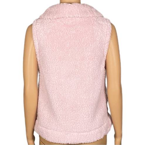 Tommy Hilfiger  pink, soft and cozy Sherpa fleece vest w/pockets. Size Small. EUC