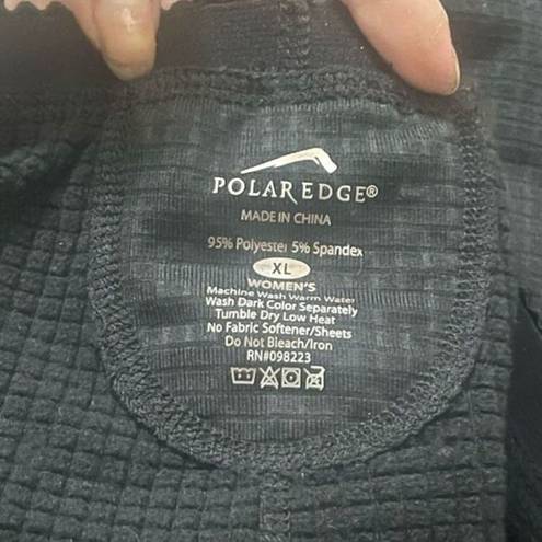 Edge Polar  Black Textured Leggings - XL​