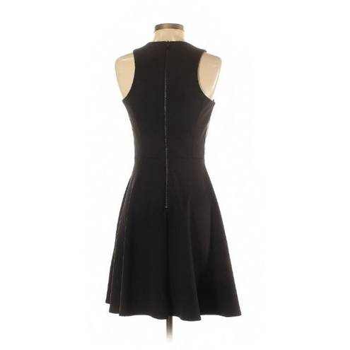 Laundry by Shelli Segal Shelli Segal Faux Leather Fit & Flare Dress Size 4