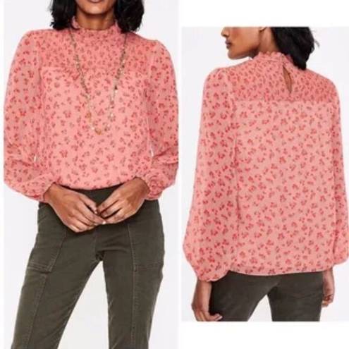 Daisy Boden NWT Janie Top Blouse Chalky Pink  long sleeve size 2