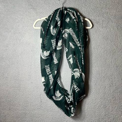 Little Earth Michigan State Spartans Infinity Scarf Womens OS Green White Logo 34"x26" NCAA