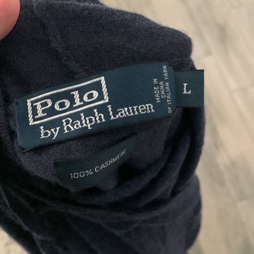 Polo  Ralph Lauren blue cashmere thin hoodie