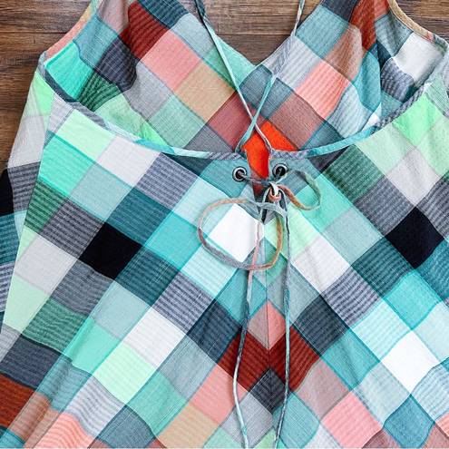 Patagonia  • Dappled Light Dress mini organic cotton rainbow plaid checked