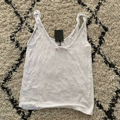 n:philanthropy Whiskey Twist Tank in White