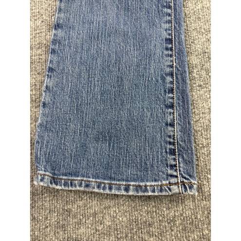 Polo  Ralph Lauren Jeans Women 30" Tall Flared Blue Denim Zip Fly Mid Rise Pocket