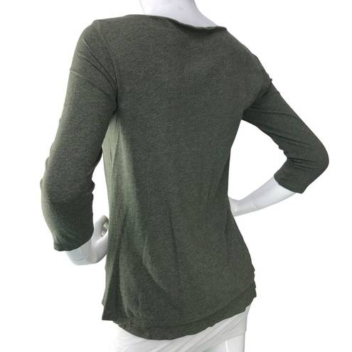 J.Jill  Pure Jill Womens Size XS Green TShirt Top Round Neck Comfort