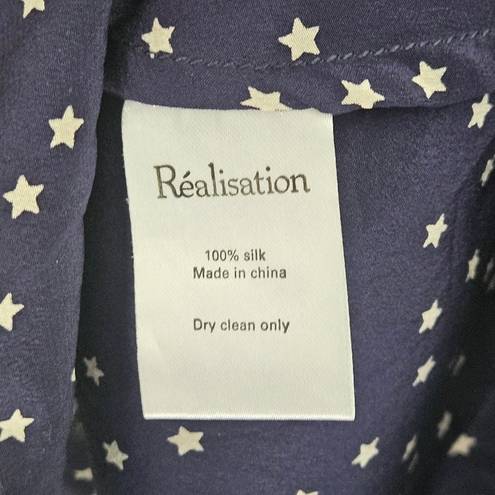 Realisation Par  The Alexandra Dress in Navy Star Size Small