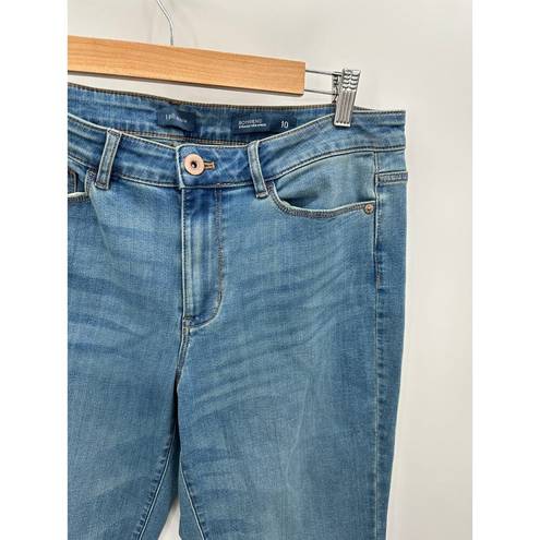 J.Jill  Blue Denim Boyfriend Straight Leg Ankle 5 Pockets Jeans Women's Size 10