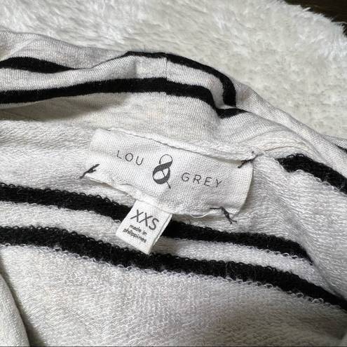 Lou & grey  Black and White Stripe Cowl Neck Sweater