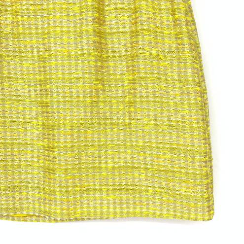 Kate Spade  Women's Size 4 Sunshine Signature Tweed Pencil Ribbon Skirt