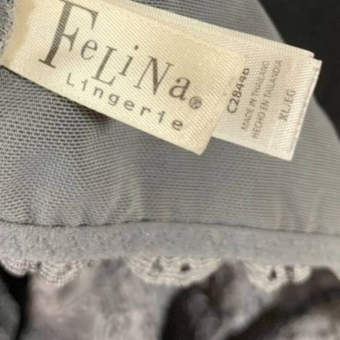 Felina  Lingerie Gray Lace Bralette